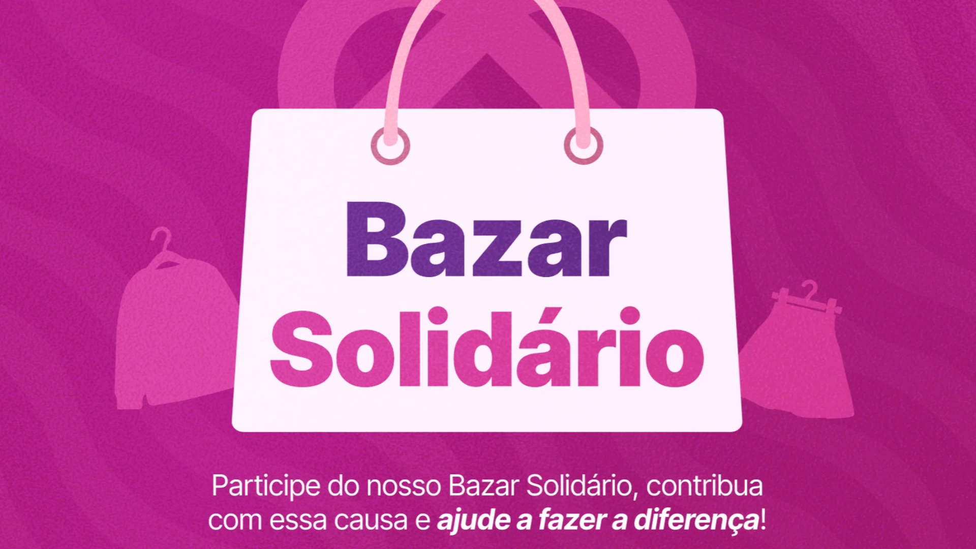 Bazar Solidário na Praça Pôr do Sol